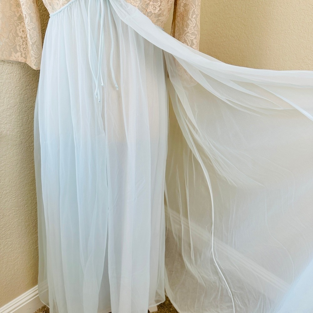 Lisette AL Sterling Vintage‎ Lingerie Gown Maxi Dress Women 38 Romantic Elegant - Picture 16 of 16